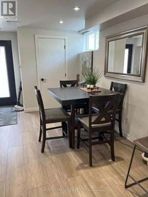 Orangeville apartment for rent - A dining room with a table and chairs.