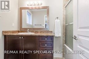 Mississauga (East Credit) apartment for rent - A bathroom with a sink, mirror, and cabinets.