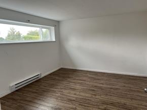 Surrey apartment for rent - A room with a window and a radiator on the floor.