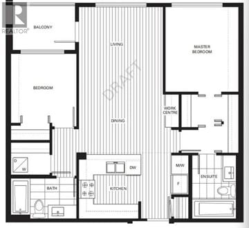 Burnaby apartment for rent - A black and white floor plan of a house with labeled rooms.
