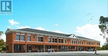Orangeville multi-family for rent - A rendering of a building with the text "ROYAL LEPAGONER REALTY Brokerage" on it.