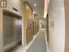 Toronto (Agincourt South-Malvern West) condo for rent - A hallway with elevators and doors on the right side.