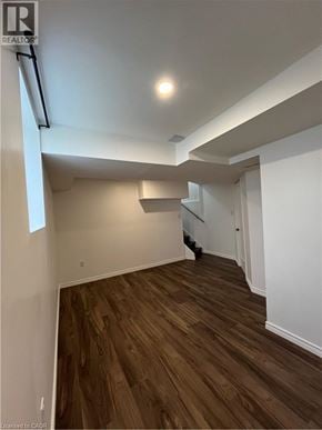 Waterloo apartment for rent - A room with wooden flooring and white walls.