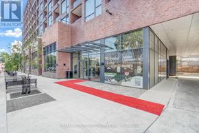 Mississauga (Port Credit) condo for rent - A building with a red carpet in front of it.