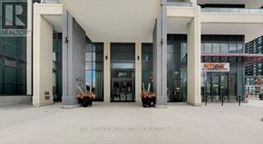 Mississauga (City Centre) condo for rent - The front of a building with the sign "Royal LePage Meadowtown Realty, Brokerage" on it.
