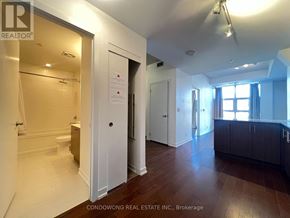 Toronto (Kensington-Chinatown) condo for rent - A room with a toilet and a sink in it.