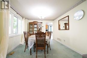 Mississauga (Central Erin Mills) apartment for rent - A dining room with a table set for six.