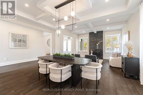 Burlington (Roseland) apartment for rent - A modern dining room with a large table and chairs.