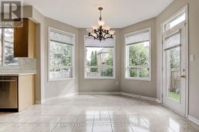Richmond Hill (Oak Ridges Lake Wilcox) apartment for rent - A well-lit, spacious room with a chandelier and large windows.