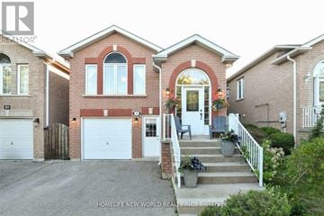 Bradford West Gwillimbury (Bradford) apartment for rent - A brick house with a white garage door and a front door with a window above it.