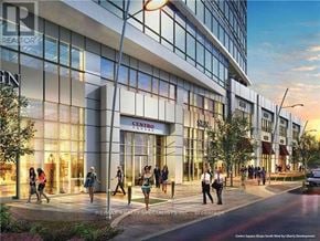 Vaughan (Vaughan Corporate Centre) condo for rent - A rendering of a modern building with the name "CENTRO" on the front.