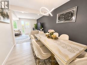 Ottawa townhouse for rent - A dining room with a table set for four.