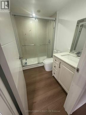 Woodstock (Woodstock - North) apartment for rent - A bathroom with a glass shower door and a white toilet.