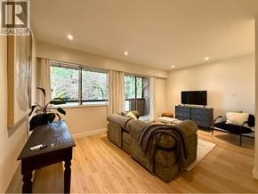 Vancouver apartment for rent - A bedroom with a large bed and a television.