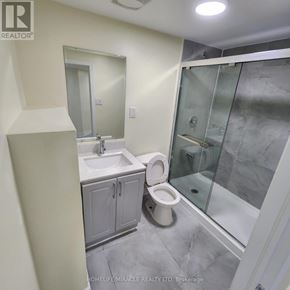 London East (East C) apartment for rent - A bathroom with a sink, toilet, and shower.