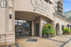 Burlington (Brant) condo for rent - The Baxter building is a real estate office.