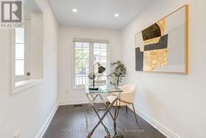 Brampton (Credit Valley) multi-family for rent - A dining room with a glass table and chairs.