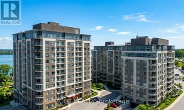 Barrie (Little Lake) condo for rent - Two apartment buildings are shown with the logo "ZOLO REALTY Brokerage" on the bottom right.
