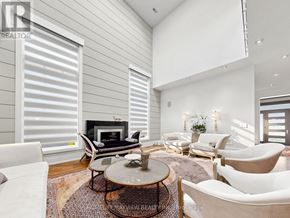 Toronto (Newtonbrook East) apartment for rent - A living room with a fireplace and a rug.