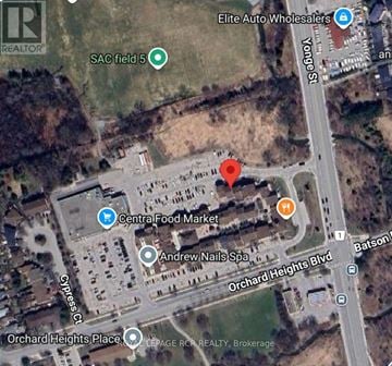 Aurora (Hills Of St Andrew) multi-family for rent - A map shows a red pin marking a location near the Central Food Market and Andrew Nails Spa.