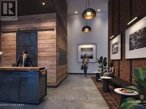 Toronto (Centennial Scarborough) condo for rent - A realtor is sitting at a desk in a modern office.