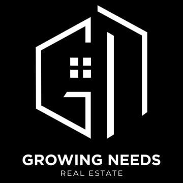 Oakland apartment for rent - A graphic with a house and the words "Growing Needs Real Estate".