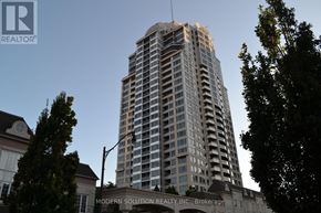 Toronto (Bayview Village) condo for rent - A tall building with the words Modern Solution Realty Inc. Brokerage on the bottom.