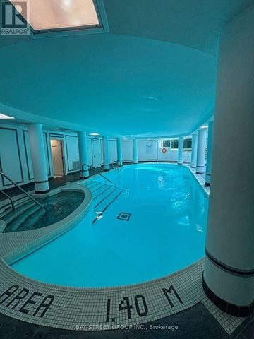 Toronto (Bayview Village) condo for rent - A swimming pool with the word "AREA" on the edge.
