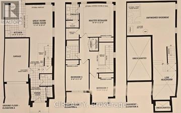 Newmarket (Woodland Hill) apartment for rent - A floor plan for a home with a basement and a first floor.