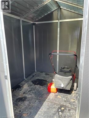 Hamilton apartment for rent - A cleaning machine is inside a room with a glass ceiling.