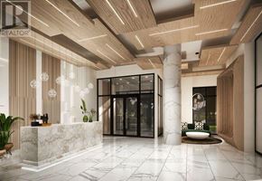 Toronto (Glenfield-Jane Heights) condo for rent - A reception area with a marble counter and a plant.