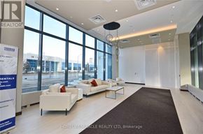 Vaughan (Vaughan Corporate Centre) condo for rent - A real estate office with a sign that says "rentals" and a view of the outside.