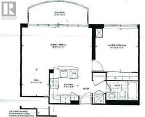Toronto (Willowdale East) condo for rent - A black and white floor plan of a house with labeled rooms.