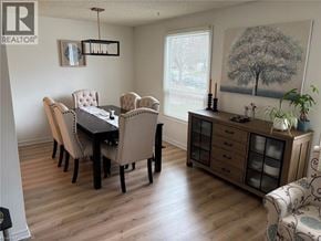 Waterloo apartment for rent - A dining room with a table and chairs.