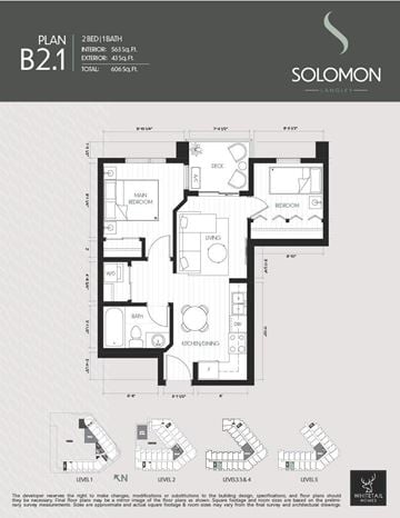 Langley apartment for rent - A floor plan for a home by Solomon Langley shows a kitchen, dining room, and living room.