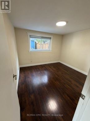 Mississauga (Erindale) apartment for rent - A room with wooden floors and a window.