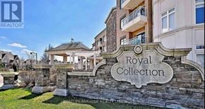 King (King City) condo for rent - A sign that says Royal Collection is on a stone wall.