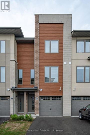 Collingwood townhouse for rent - A modern two-story building with a garage on the ground floor.