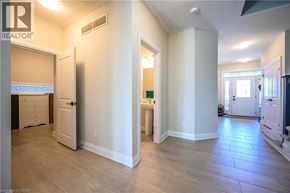 Waterloo apartment for rent - A realtor's office with a white door and a window.