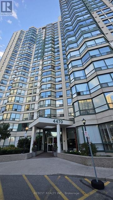 Mississauga (Hurontario) condo for rent - A tall building with the number 4470 on it.