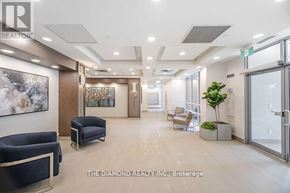 Toronto (Islington-City Centre West) condo for rent - A waiting area with a couch, chairs, and a plant.