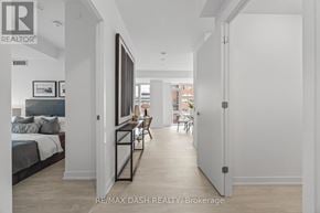 Toronto (Church-Yonge Corridor) condo for rent - A bedroom with a bed, a chair, and a painting on the wall.