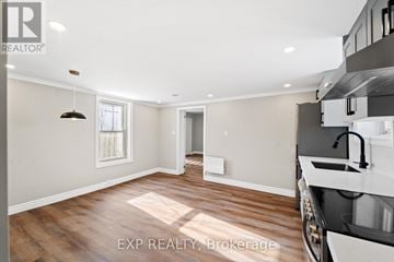 Belleville (Belleville Ward) multi-family for rent - A kitchen with a sink and a window.