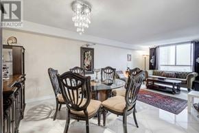 Toronto (Willowdale West) condo for rent - A dining room with a table set for four.
