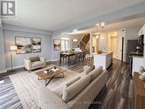 Kingston (City Northwest) apartment for rent - A living room with a couch, chairs, and a coffee table.