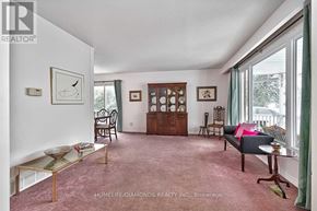 Brampton (Southgate) apartment for rent - A living room with a couch, chairs, and a coffee table.