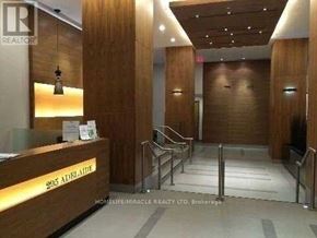 Toronto (Waterfront Communities) condo for rent - The image shows the front desk of a realtor office.