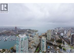 Vancouver apartment for rent - A cityscape with a body of water and a bridge in the background.