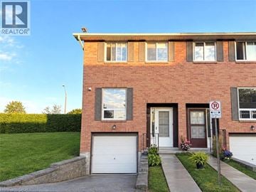 Hamilton townhouse for rent - A house with a no parking sign in front.