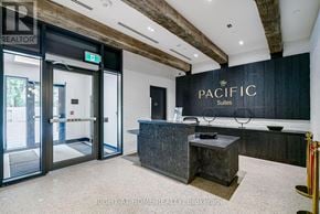 Toronto (Junction Area) condo for rent - The lobby of the Pacific Suites building.